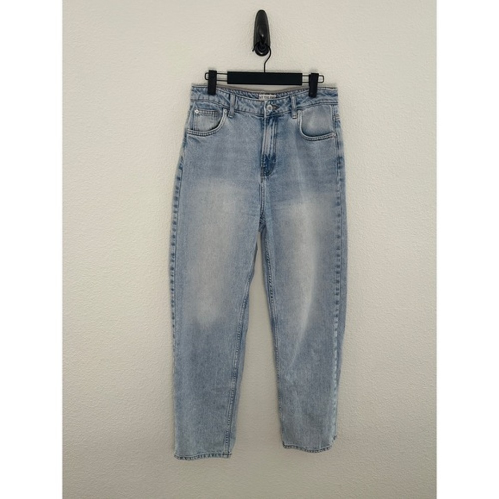 Free People We The Free Pacifica High Rise Slim Straight Leg 29 Light Blue Denim
